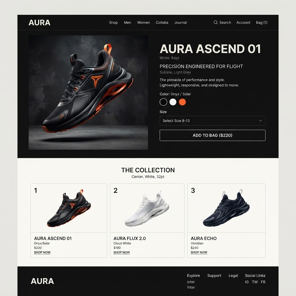 Kinetic website design